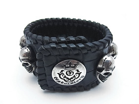 Gaboratory ＝アリゲーターレザー8スカルリストバンドのご紹介