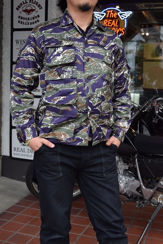 リアルマッコイズ タイガーストライプ ユーティリティシャツ MJ17007 THE REAL McCOY'S(ザ リアルマッコイズ)入荷情報