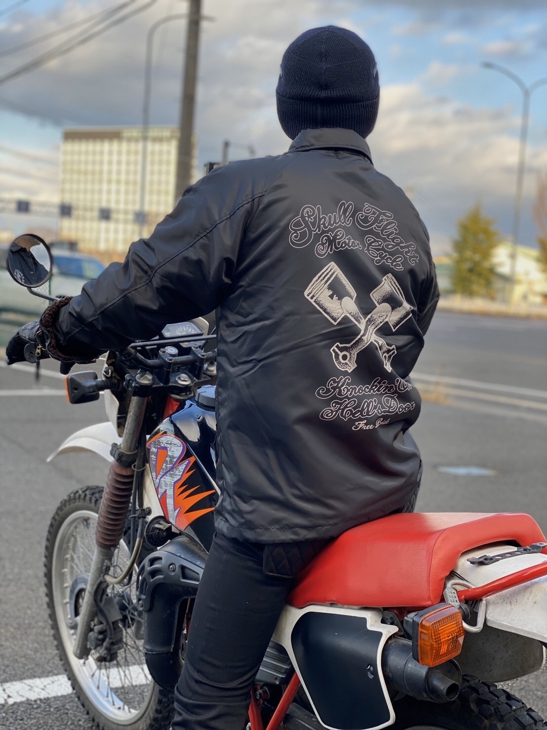 SKULL FLIGHT/スカルフライト】新作SS COACH JACKET ボア SKULL FLIGHT/スカルフライト】新作SS COACH JACKET ボア